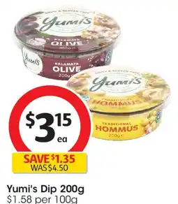 Coles Yumi's Dip offer