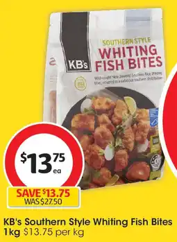 Coles KB's Southern Style Whiting Fish Bites offer