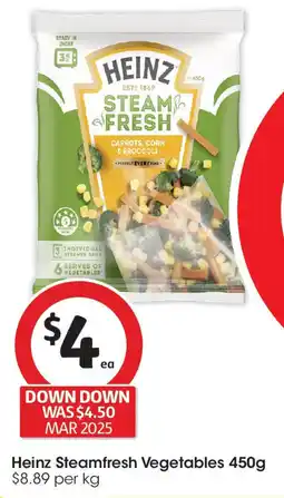 Coles Heinz Steamfresh Vegetables offer