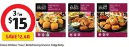 Coles Coles Kitchen Frozen Entertaining Snacks offer
