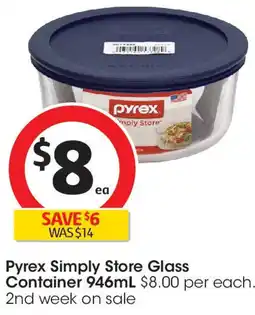 Coles Pyrex Simply Store Glass Container offer