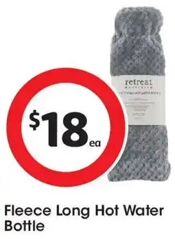 Coles Fleece Long Hot Water Bottle offer