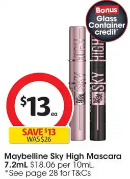 Coles Maybelline Sky High Mascara offer