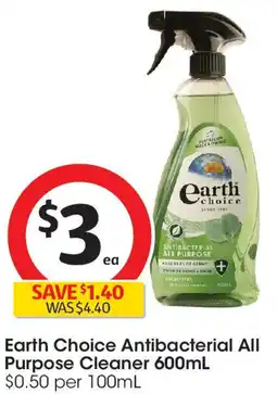 Coles Earth Choice Antibacterial All Purpose Cleaner offer