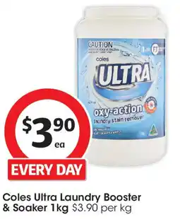 Coles Coles Ultra Laundry Booster & Soaker offer