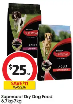 Coles Supercoat Dry Dog Food offer
