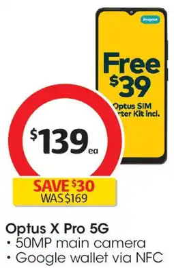 Coles Optus X Pro 5G offer