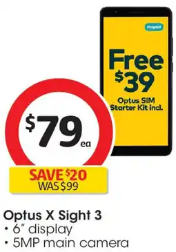 Coles Optus X Sight 3 offer