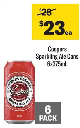 Coles Coopers Sparkling Ale Cans offer