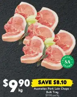 Drakes Australian Pork Loin Chops Bulk Tray offer
