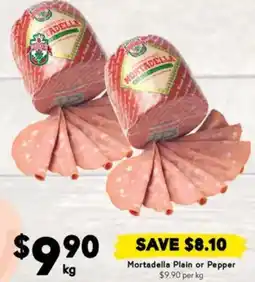 Drakes Mortadella Plain or Pepper offer