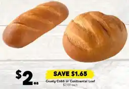 Drakes Crusty Cobb or Continental Loaf offer