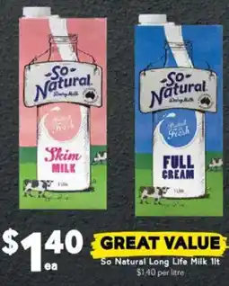 Drakes So Natural Long Life Milk offer
