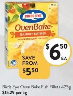 Foodworks Birds Eye Oven Bake Fish Fillets offer