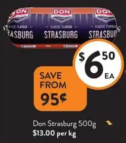 Foodworks Don Strasburg offer