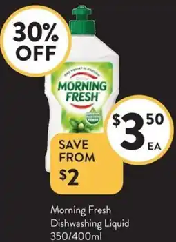 Foodworks Morning Fresh Dishwashing Liquid offer