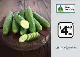 Foodworks Lebanese Cucumbers offer