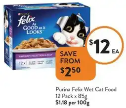 Foodworks Purina Felix Wet Cat Food offer