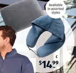 ALDI Travel pillow assortment offer