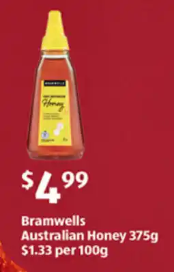 ALDI Bramwells australian honey offer