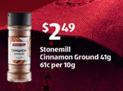 ALDI Stonemill cinnamon ground offer