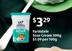 ALDI Farmdale sour cream offer