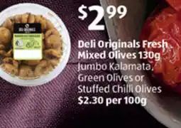 ALDI Deli originals fresh mixed olives offer