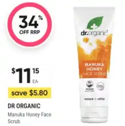 BIG W Dr.organic manuka honey face scrub offer