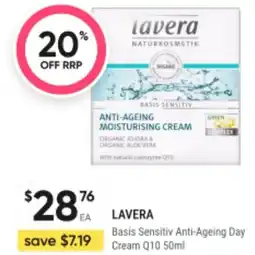 BIG W Lavera basis sensitiv anti-ageing day cream offer