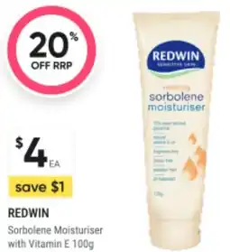 BIG W Redwin sorbolene moisturiser with vitamin e offer