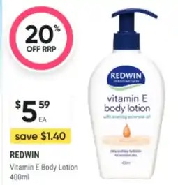 Redwin vitamin e body lotion