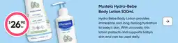 BIG W Mustela hydra-bebe body lotion offer