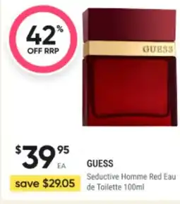 BIG W Guess seductive homme red eau de toilette offer