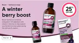 BIG W Brauer sambucus range black elderberry cold & flu forte offer