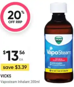BIG W Vaposteam inhalant offer