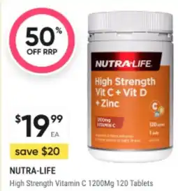 BIG W Nutra life high strength vitamin c offer
