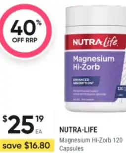 BIG W Nutra life magnesium hi-zorb offer