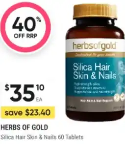 BIG W Herbs of gold silica hair skin & nails offer