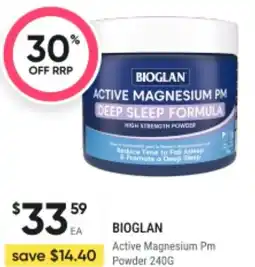 BIG W Bioglan active magnesium pm deep sleep formula offer