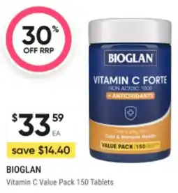 BIG W Bioglan vitamin c offer