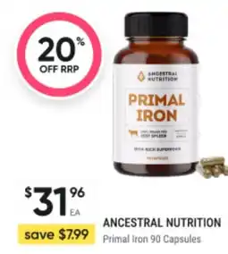 BIG W Ancestral nutrition primal iron offer