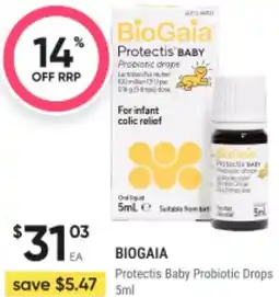 Biogaia protectis baby probiotic drops lactobac