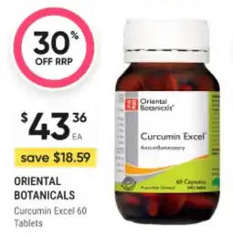 Oriental botanicals curcumin excel