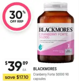 BIG W Blackmores cranberry forte offer