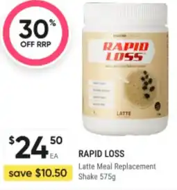 BIG W Rapid loss latte meal replacement offer