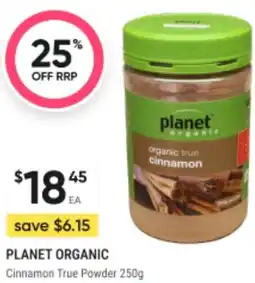 BIG W Planet organic cinnamon true powder offer