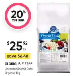 Gloriously free uncontaminated oats