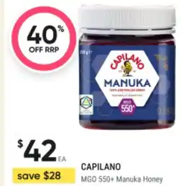 BIG W Capilano mgo 550+ manuka honey offer