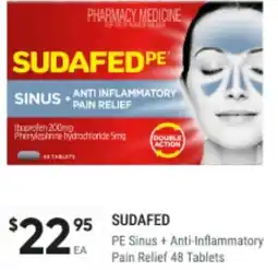 BIG W Sudafed pe sinus + anti-inflammatory pain relief offer