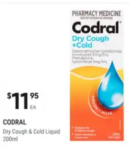 BIG W Codral dry cough & cold liquid offer